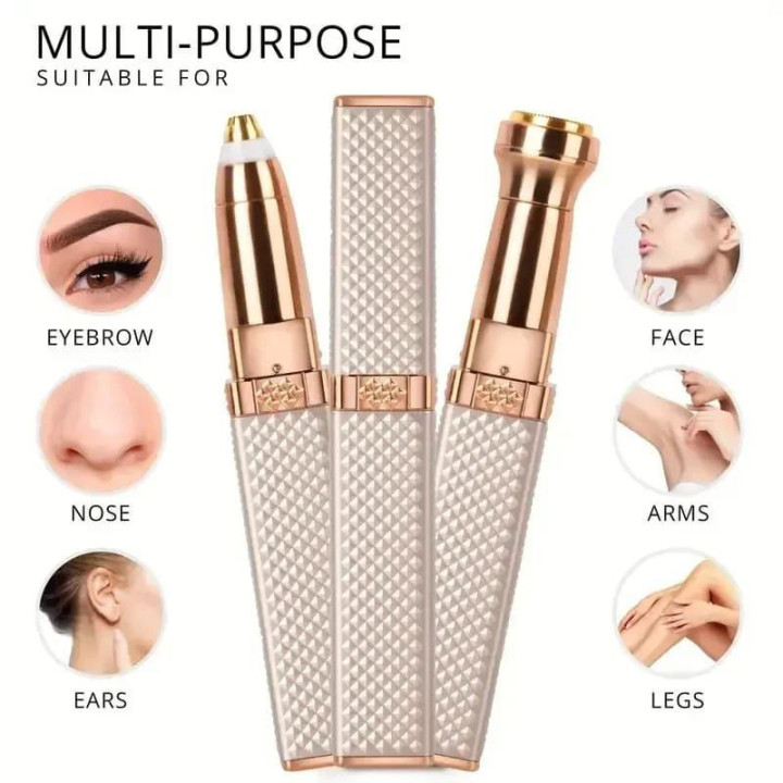 New 2-in-1 Flawless Eyebrow & Body hair Trimmer