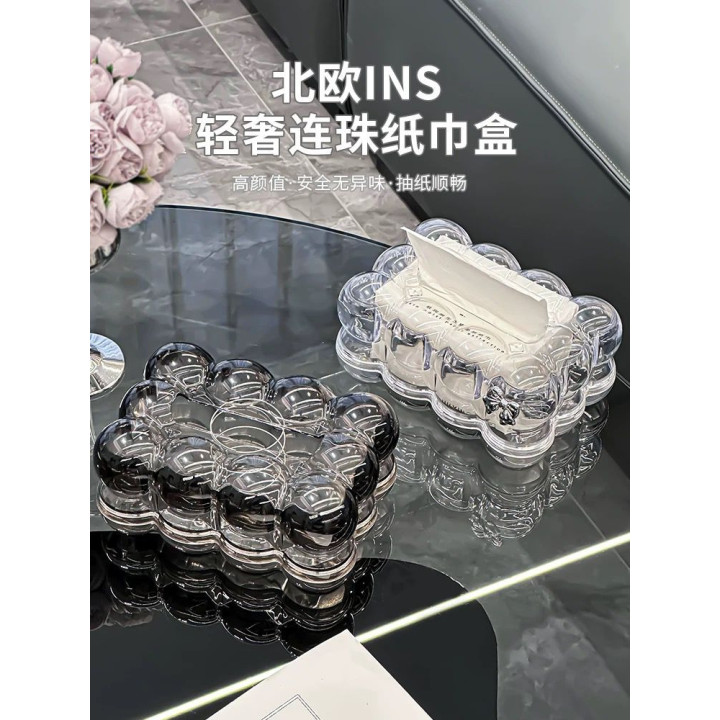 Acyrlic Bubble Tissue Box Transparent